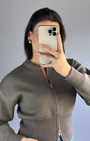 Zip Knit Cardigan