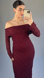 Ruby dress Burgundy