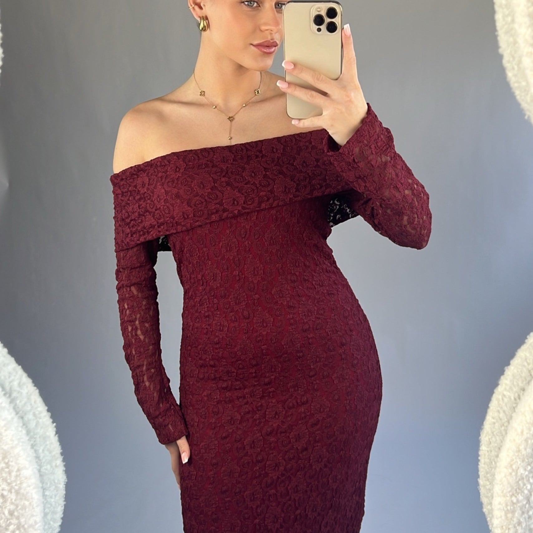 Ruby dress Burgundy